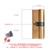 Cilindro de Cerradura Antirrobo de Cobre Completo para Puerta, Cilindro de Cerradura Universal para el Hogar, Puerta de Dormitorio, Puerta de Entrada, Cerradura de Puerta de Repuesto, Puerta de Habitación