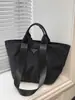 Bolsa de Nylon Portátil Transfronteriza, Bolso Cubo Simple de Gran Capacidad, Bolsa de Compras Casual, Bolso de Hombro Axila de Moda para Viajes