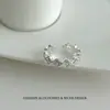 Anillo de Flor de Diamante Brillante de Lujo Ligero Abierto Ajustable Nuevo Estilo 2026 Diseño de Nicho Simple Moda Versátil para Mujer