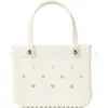 Bolsa de Playa Eva Bolso de Mano para Exteriores Europeo y Americano Se Puede Personalizar DIY con Accesorios, Bolsa Perforada, Estilo Coreano Bolsa Impermeable de Verano para Natación