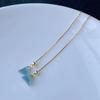Brincos de jadeíta A Goods Natural Blue Water Material 925 Tremella Line Ice Penetrant Estilo chinês Brincos de ouro 14k Live Supply