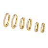 Fábrica de Origen Uilz Pendientes de Lujo con Fila Única de Diamantes, Aros Finos para Clip de Oreja, Pendientes Versátiles para Mujer con Diseño Único