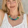 Amazon Collar de Resina con Cuentas de Colores 26 Letras Choker Estilo Bohemio de Verano Joyería de Moda para Mujer Venta al por Mayor