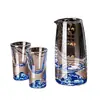 Conjunto Criativo de Copo de Licor de Luxo e Dispensador de Vinho para Uso Doméstico, Copos de Vidro de Alta Qualidade com Escala de Medição