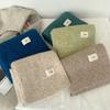 Contendo lã ~ novo cachecol macio e glutinoso de cor sólida, tipo cashmere, cachecol quente de inverno, temperamento sul-coreano, tricô por atacado