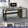 Estación de trabajo de escritorio para personal de oficina, juego de escritorio y silla para personal de oficina, escritorio ejecutivo, escritorio para computadora en casa, escritorio de escritura con cajones