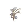 Broche de zircão pérola de casca de trigo Moda coreana versátil corsage pino antiderrapante fivela terno coat acessórios