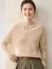 Suéter de Caxemira Tricotado Vazado de Indústria Pesada Feminino Gola Redonda Estilo Temperamento Pulôver Tricotado Espessado Emagrecimento Solto Base