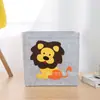 Cesta de Armazenamento para Brinquedos Infantis em Feltro Não Tecido Caixa Organizadora Dobrável Contêiner Organizador de Mesa Caixa de Armazenamento Quadrada