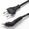 Enchufe plano estándar europeo VDE Cable de alimentación KC coreano Cable de alimentación francés alemán Secador de pelo Enchufe giratorio Enchufe giratorio