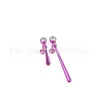 Pendientes de Zirconio Cilíndrico de Aleación de Titanio F136 Zoro Colgantes de Gota de Agua Clavos para Hélice G23 Titanio Piercings con Rosca Interna