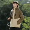 Chaqueta Tres en Uno Estilo Bai Xihe para Hombre Senderismo Camping Impermeable Casual Dos Piezas Chaqueta para Mujer Compra Grupal Estampado