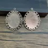 Acessórios para Joias DIY 30*40mm Pedra do Tempo Base Retro Bandeja Pingente Acessórios para Colar Oval Cor Retro