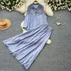 Conjunto de Dos Piezas para Mujer con Camisa y Falda Bordada con Lentejuelas y Perlas, Estilo Suave y Perezoso, para Otoño 2026, Aspecto Adelgazante y Elegante