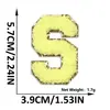 Suministro Transfronterizo de Parches de Bordado de Letras para Toalla Adhesivos Amarillo Claro para Ropa, Bolsas, Sombreros y Parches Decorativos