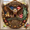 Cruzamento de Fronteiras Novo Dia da Independência Guirlanda de Madeira Americana Dia Nacional Decoração de Casa Cena de Feriado Adereços Decorações Penduradas para Atacado