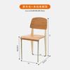 Silla de comedor vintage, silla de diseño estándar, nórdica, de estilo antiguo, con respaldo para el hogar, silla de escritorio para estudiantes, silla de mesa de comedor sencilla.