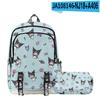 3D Nuevo Producto Impreso Periférico Sanrio Kuromi Kuromi Mochila Escolar Estuche de Lápices de Doble Capa Traje de Dos Piezas