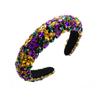 Tiara Feminina Europeia e Americana Transfronteiriça Nova Indústria Pesada Elementos de Carnaval Diamante Completo Esponja Tiara Larga Acessórios de Cabelo Barrocos