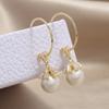 Pendientes Coreanos Dongdaemun Moda Flor de Circonita Perla Estilo Coreano de Nicho Modernos Dulces y Elegantes Pendientes