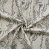 Tecido Jacquard Dupla Face Branco-Cremoso Estilo Chinês Desenho de Linha Flor de Abelha Tecido para Designer de Roupas Jaqueta Colete Saia Sobreposta Retrô