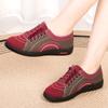 Zapatos de Tela Nuevo Otoño Invierno Beijing Antiguo para Mujer Ligeros Antideslizantes Tacón Plano Zapatos de Leche Suela Suave Cómodos Zapatos para Mamás de Mediana Edad y Adultas Mayores