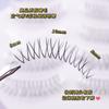 Pegatinas para el cabello de ojos de hada, pestañas postizas de dibujos animados, simulación natural femenina, súper suaves, autoadhesivas, reutilizables, tallo transparente completo