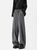 Pantalones Casuales Tipo Cimitarra Estilo Old Money Americano para Primavera y Otoño para Hombres y Mujeres, Pantalones Deportivos de Retazos Estilo Perezoso de Moda, Pantalones Holgados de Pierna Ancha