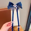 Presilha de Cabelo Longa com Laço Multicamadas para Meninas, Presilha de Cabelo de Princesa Fofa, Presilha de Cabelo Trançada Estilo Novo