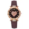 1 pieza-Estuche Circular en Forma de Corazón Reloj de Cuarzo: Casual y a la Moda La Elección Ideal para Estudiantes