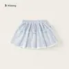 Roupa Infantil Bangxuan Saia para Meninas Primavera e Outono Nova Saia de Renda com Laço para Crianças Pequenas Saia Curta para Bebê