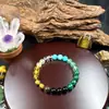 Temu Xiyin TK Explosões Transfronteiriças Citrino Verde Natural Malachite Malachite Olho de Tigre Pulseira em estoque Atacado