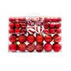 Amazon Hot Christmas Decorations 100PCs Conjunto de pingentes de bola de plástico fosco pintados à mão