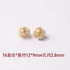 Accesorios para Joyería DIY Estilo Étnico Pulsera Ojo de Libélula Pulsera Cuentas Espaciadoras Caladas Cuentas Barril Turquesa Incrustada Arena Accesorios Dorados