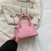 Bolso Carcasa de Color Sólido Famoso en Internet Bolso de Mano 2023 Primavera y Verano Nuevo Elegante Bolso Bandolera de Hombro Bolso de Cadena Textura Trendy