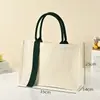 Bolsa Tote de Lona com Fita, Design Tridimensional de Alto Padrão com Toque Premium, Bolsa de Lona Colorida de Grande Capacidade para Mão com Logo Personalizado