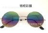 7001 Gafas de Sol Redondas Retro de Metal Coloridas Reflectantes Gafas de Príncipe Gafas de Sol para Hombre y Mujer
