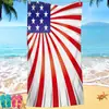 Toalha de Praia de Microfibra Estampada Dia da Nova Independência Transfronteiriça Toalha de Banho de Praia para Férias de Natação à Beira-Mar Toalha de Secagem Rápida