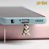 [Plano 2D] 1 Pieza Diseño Divertido de Husky - Tapón de Polvo para Teléfono de Acrílico - Adecuado para Typ