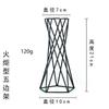 Soporte pentagonal para linterna hierro estilo nórdico suministro directo de fábrica entrega base accesorios de piña de aire adornos al por mayor