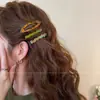 Nuevo Estilo Pinza para el Cabello para Flequillo, Pasador de Acetato para Frente y Lado, Set de 3 Pinzas para el Cabello para Fijar Cabello Suelto, Pinza Retro 2025Bb
