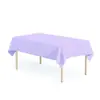 Toalha de Mesa Descartável Lisa de PEVA Espessada e Ampliada 137*274cm Toalha de Mesa de Cor Sólida Decoração de Festa Arranjo