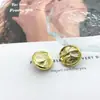 Palacio Xiaoxiang Estilo Raya Dorada Imitación Botón Metálico Abrigo Abrigo de Lana Floral Grueso Suéter Ropa de Mujer Botón Decorativo