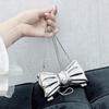 Otoño 2024 Nuevo Bolso Mini Acrílico de Mano Hombro Crossbody Lazo Flor Amor Moda Bolso de Mujer