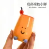 Porta lápices creativo, de alta apariencia, lindo, botella de almacenamiento para escritorio, se puede usar como jarrón o taza, porta lápices de vidrio con forma de caricatura