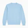 Suéter de cashmere vazado, suéter de malha, pulôver de gola redonda, peça básica elegante, 100% cashmere, suéter de caimento relaxado para mulheres, outono/inverno