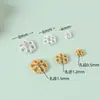Accesorios de Cuentas Separadoras de Copo de Nieve de Plata de Ley S925 Pulsera de Cordón Trenzado Hecha a Mano con Perlas Accesorios para Pulseras y Collares
