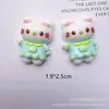 Accesorios de Resina de Gato Lindo de Dibujos Animados Pegamento de Crema Estuche para Teléfono Móvil DIY Accesorios para el Cabello Titular Papelería Taza de Agua Hebilla de Zapato Material