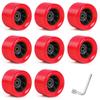 Patins de duas fileiras 6242 rodas PU sem luz patins quad rodas de linha de velocidade skate prancha vitalidade roda de linha 92A