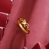 Anel de Ouro Antigo de Areia Transfronteiriço Design Simples Borboleta Oca Anel Aberto Joias de Luxo Leve para Mulheres Fornecedor Fabricante